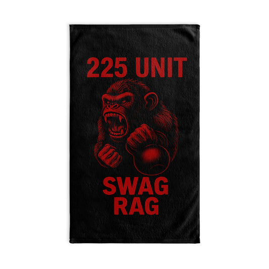 Gorilla Swag Hand Towel, Funny Gym Towel, Unique Gift for Fitness Enthusiasts, Black Towel, Motivational Workout Towel